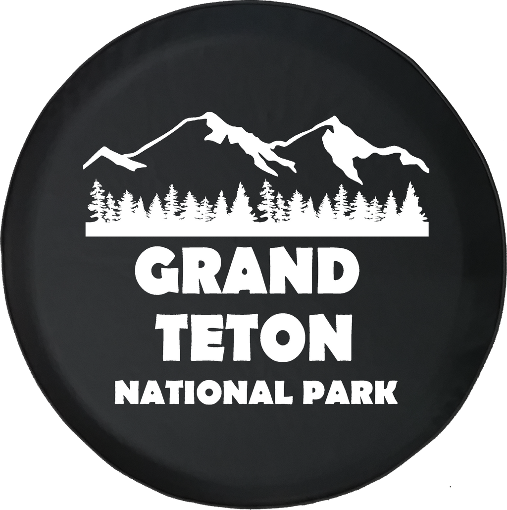 Jeep Wrangler Tire Cover With Grand Teton National Park (Wrangler JK, TJ, YJ)