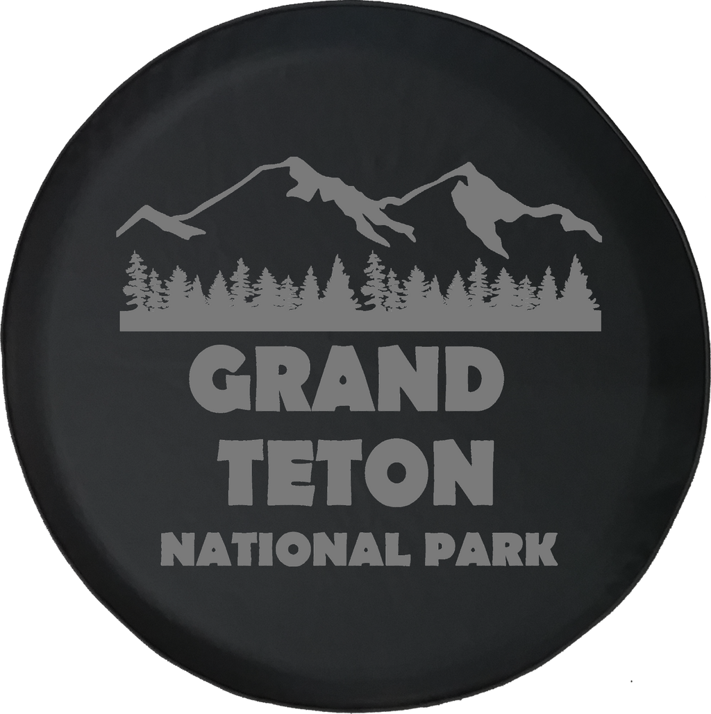 Jeep Wrangler Tire Cover With Grand Teton National Park (Wrangler JK, TJ, YJ)