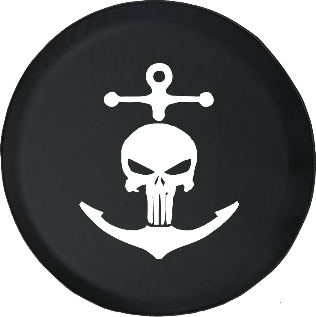 Punisher Skull Offroad RV Camper Spare Tire Cover-35 inch