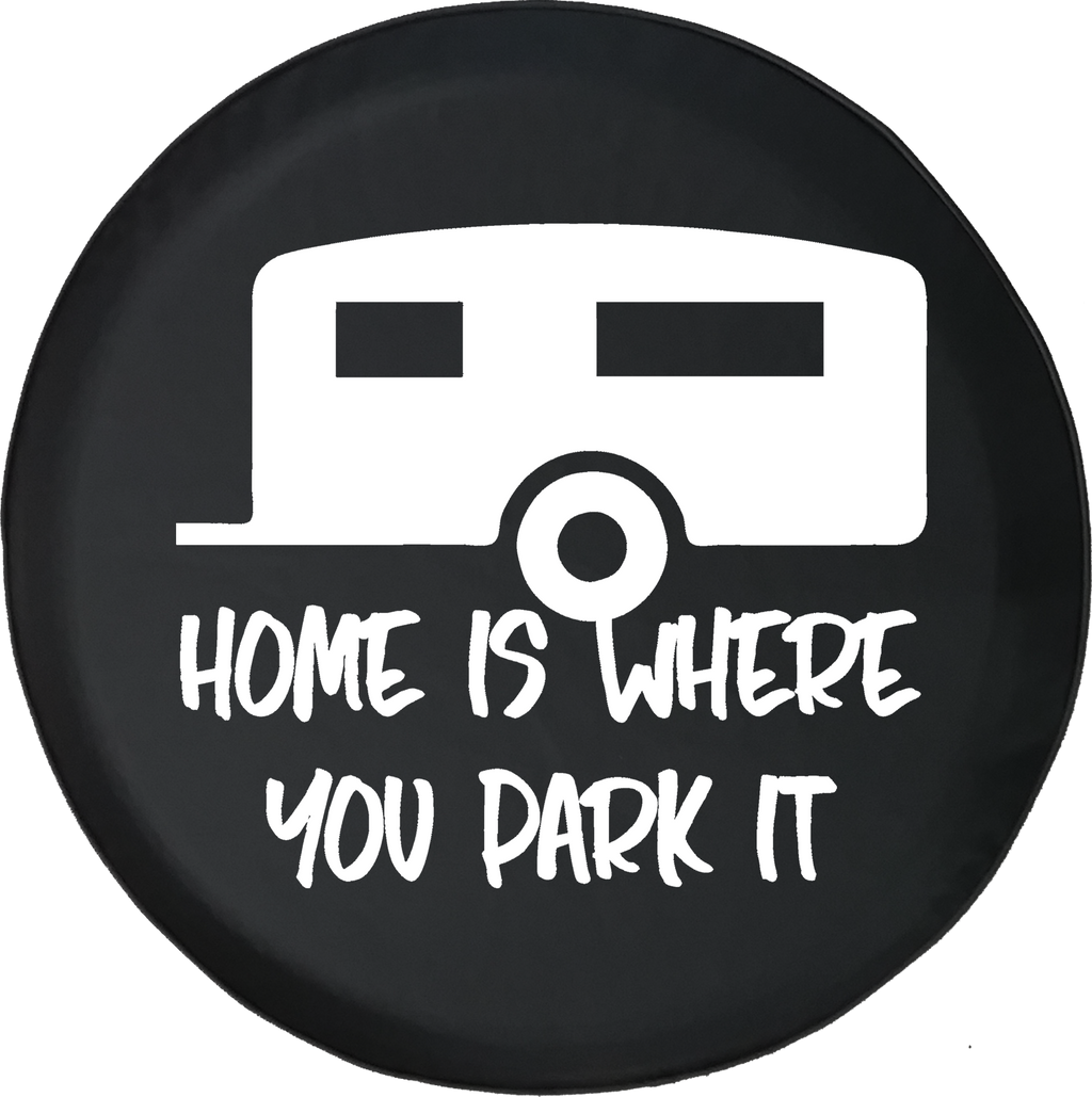 Jeep Wrangler Spare Tire Cover With Trailer Print (Wrangler JK, TJ, YJ)