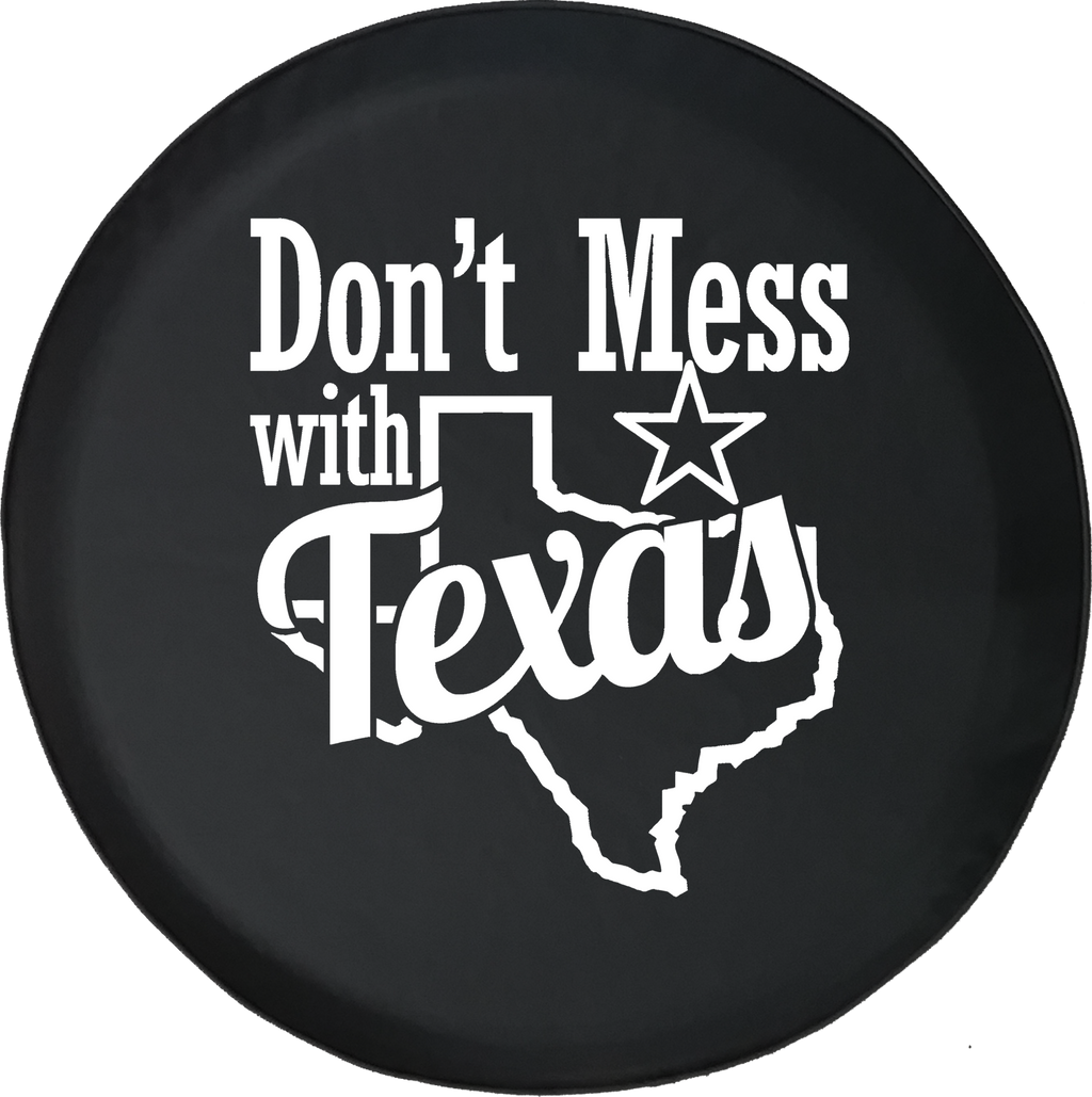 Don't Mess With Texas Offroad Jeep RV Camper Spare Tire Cover K343 - TireCoverPro 