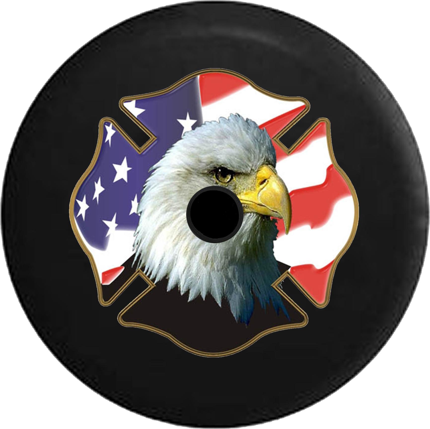 Bald Eagle U. S. Flag – Tire-Covers
