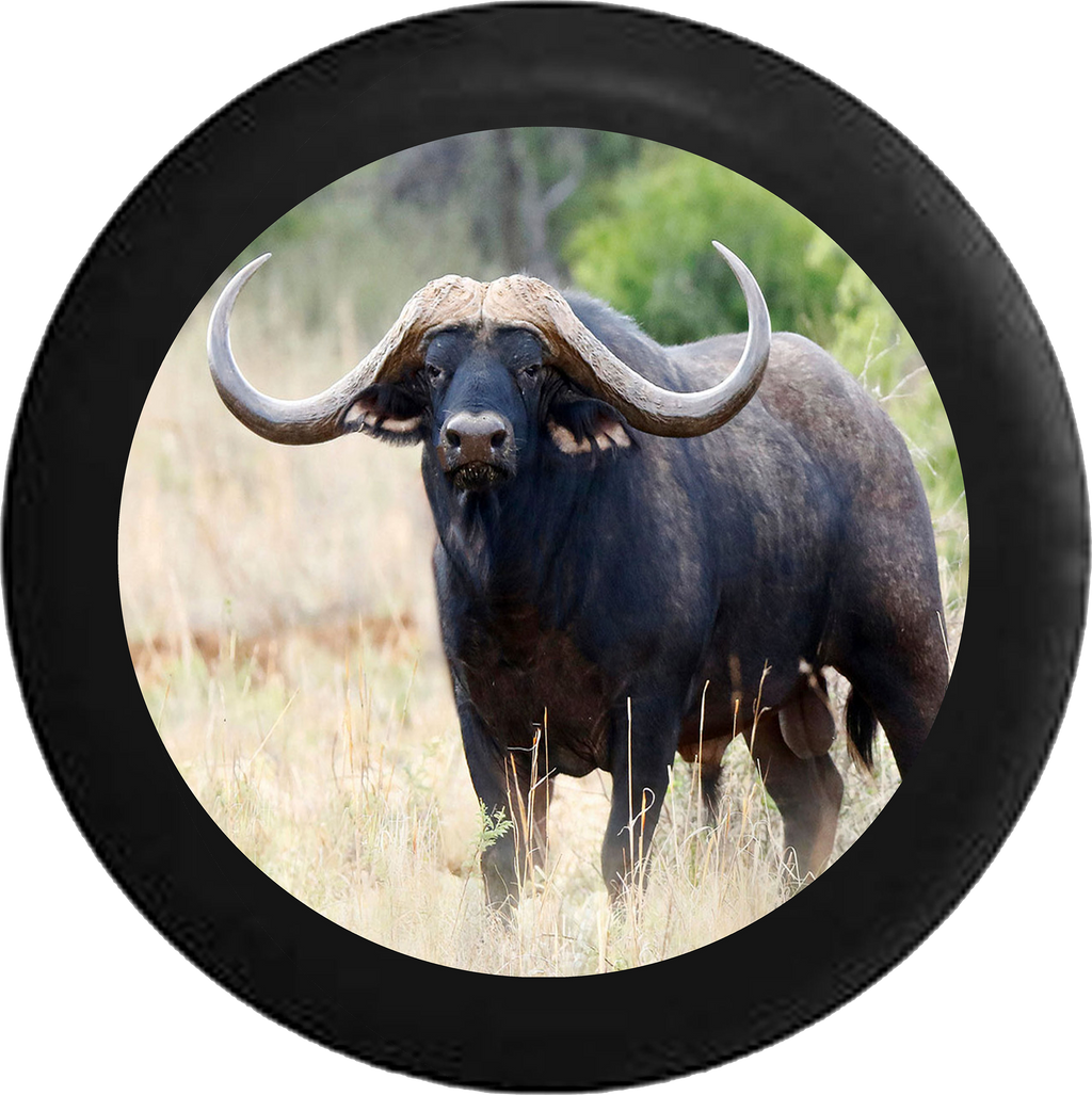 Texas Longhorn Bull Ox Horns Jeep Camper Spare Tire Cover BLACK-CUSTOM SIZE/COLOR/INK- R127 - TireCoverPro 