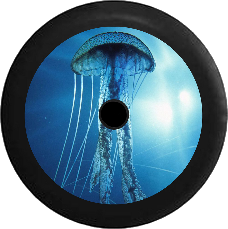 Jeep Wrangler JL Backup Camera Jellyfish Sea Life Ocean Scene Jeep Camper Spare Tire Cover 35 inch R144