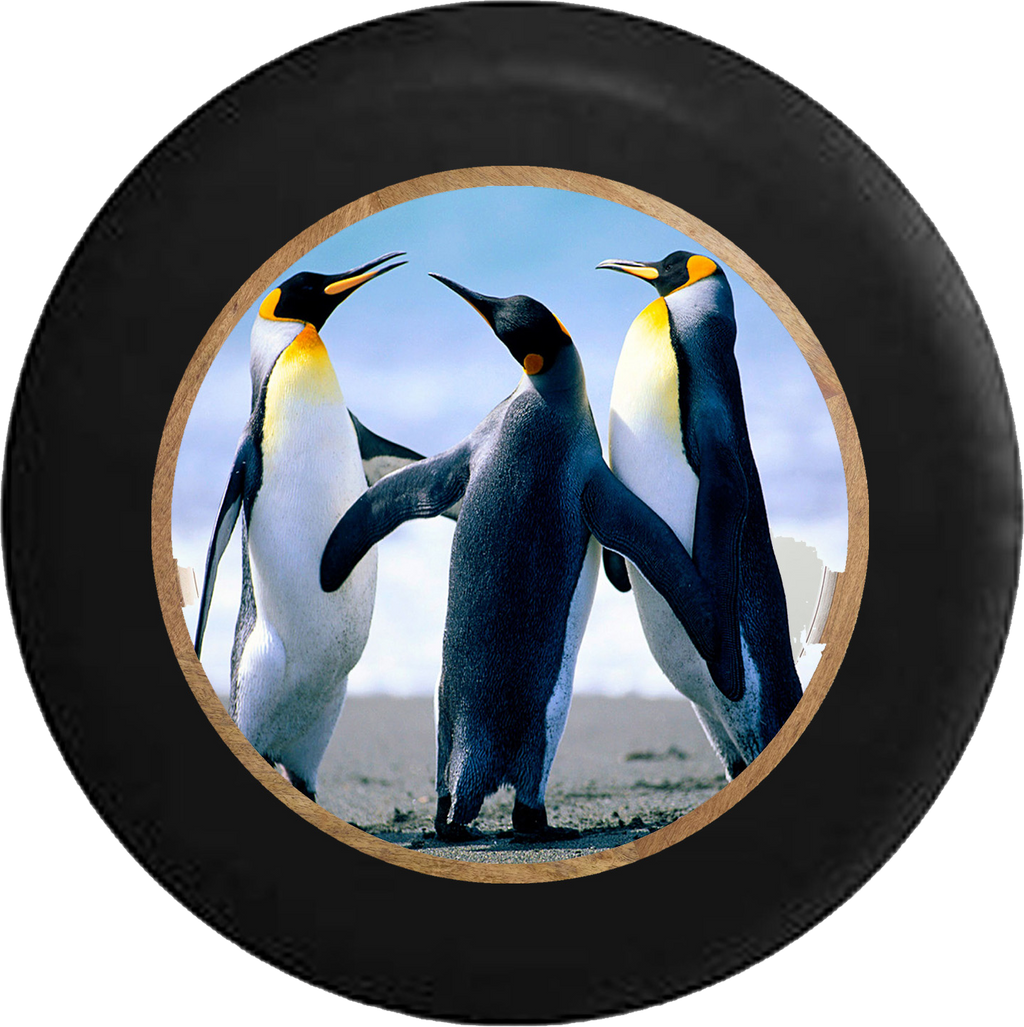 Jeep Wrangler Tire Cover With Penguins Print (Wrangler JK, TJ, YJ)