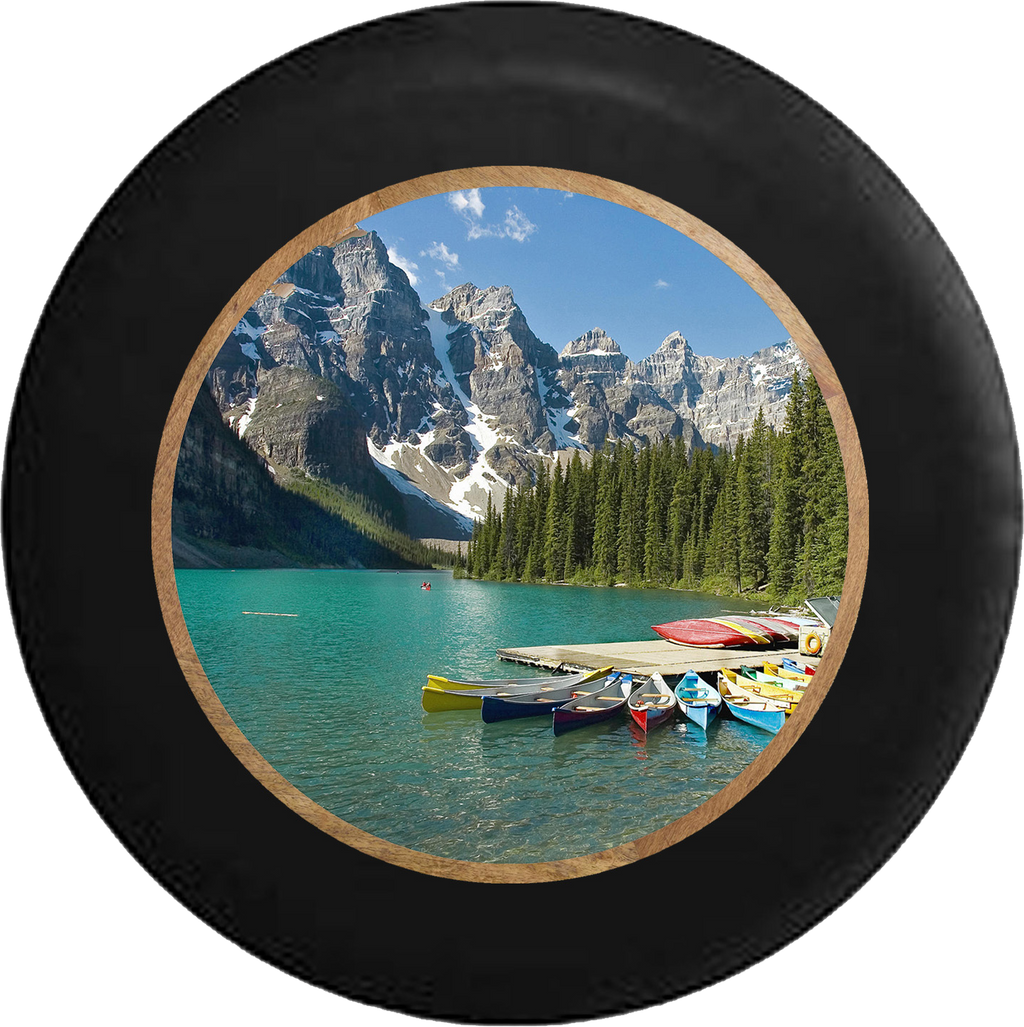 Jeep Wrangler Spare Tire Cover With Mountain View Print (Wrangler JK, TJ, YJ)