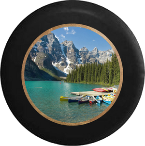Jeep Wrangler Spare Tire Cover With Mountain View Print (Wrangler JK, TJ, YJ)