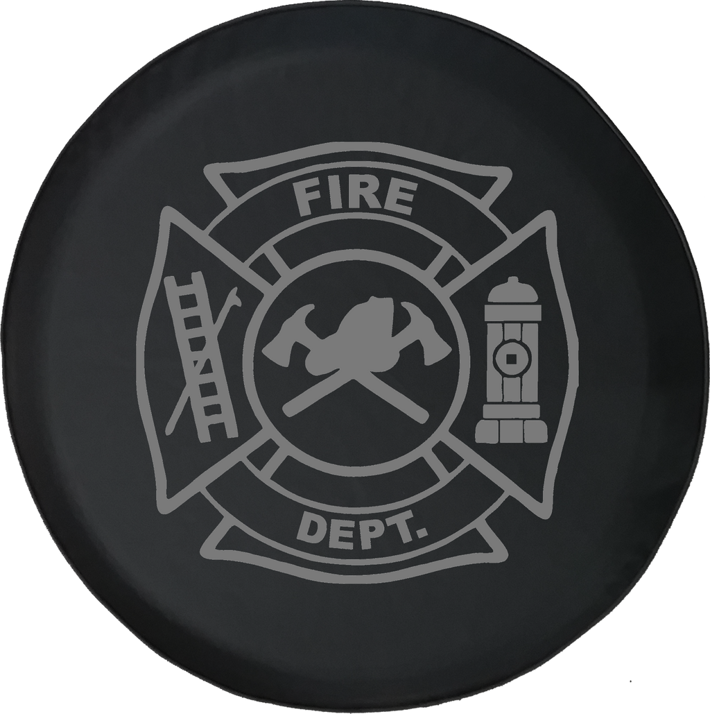 Fire Department Offroad Jeep RV Camper Spare Tire Cover S199 - TireCoverPro 