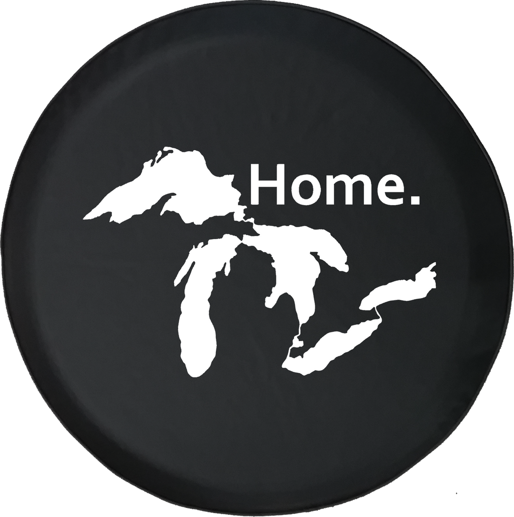 State of Michigan Great Lakes Detroit Home Edition Offroad Jeep RV Camper Spare Tire Cover S213