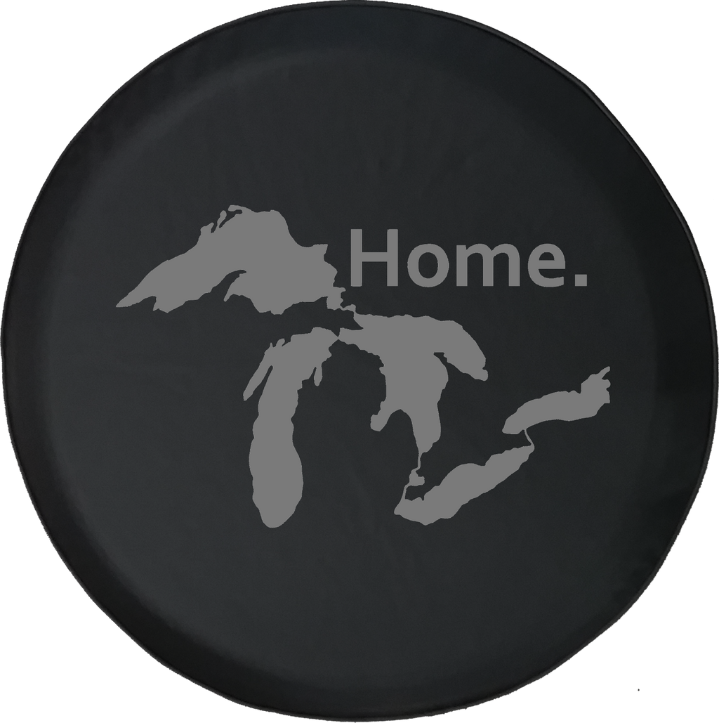 State of Michigan Great Lakes Detroit Home Edition Offroad Jeep RV Camper Spare Tire Cover S213