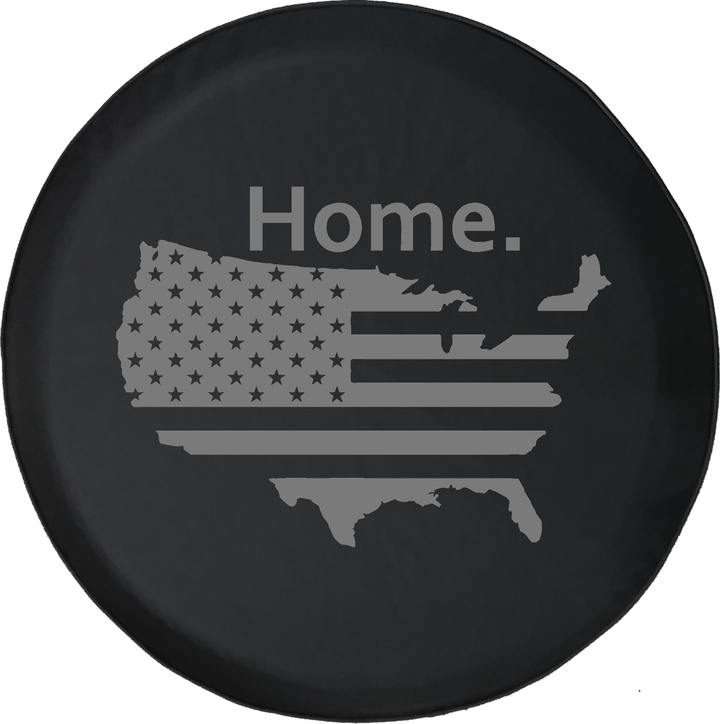 US United States Flag Stars & Bars Home Edition Offroad Jeep RV Camper Spare Tire Cover S223