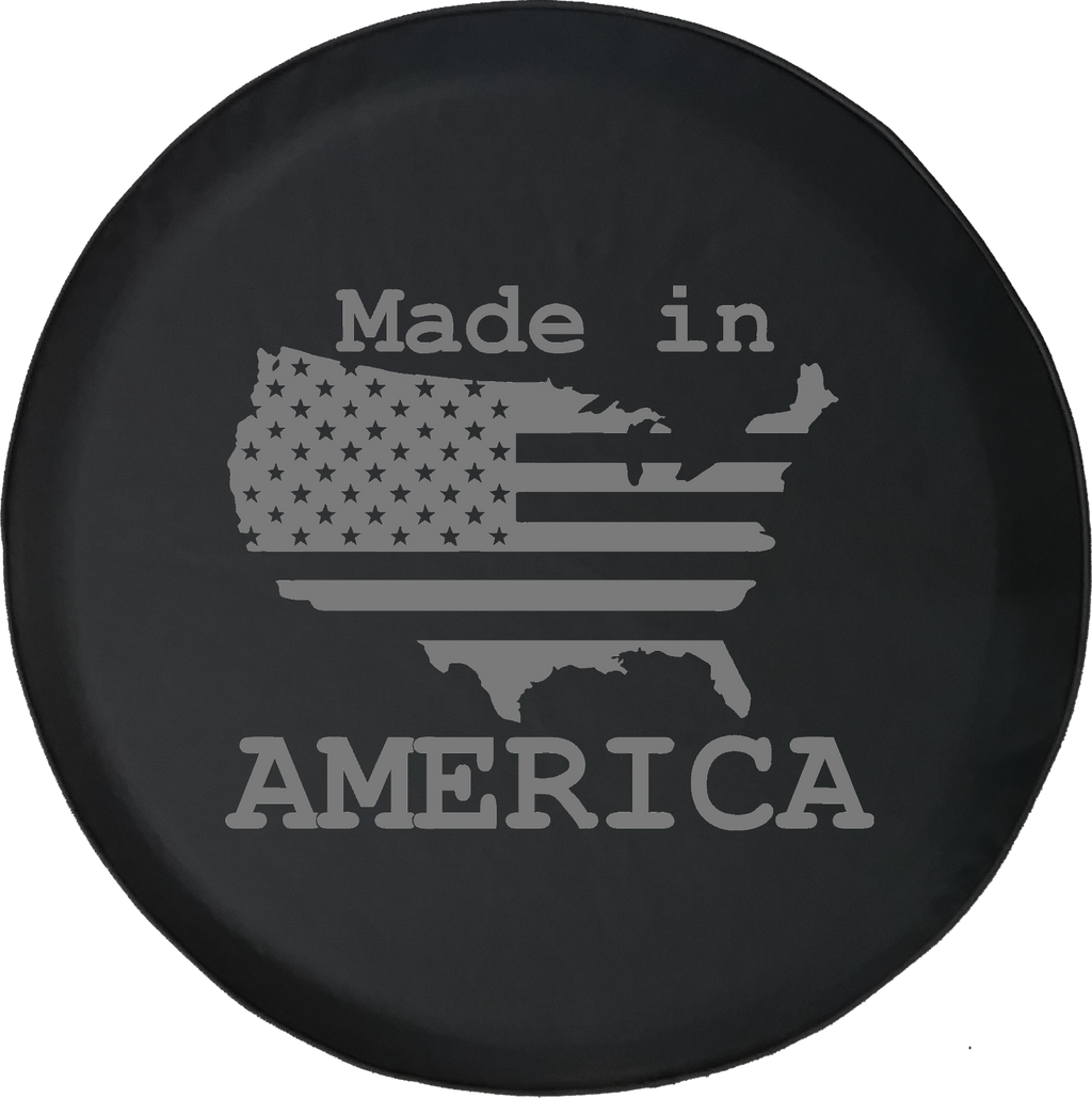 US United States Flag Made In America Offroad Jeep RV Camper Spare Tire Cover S224