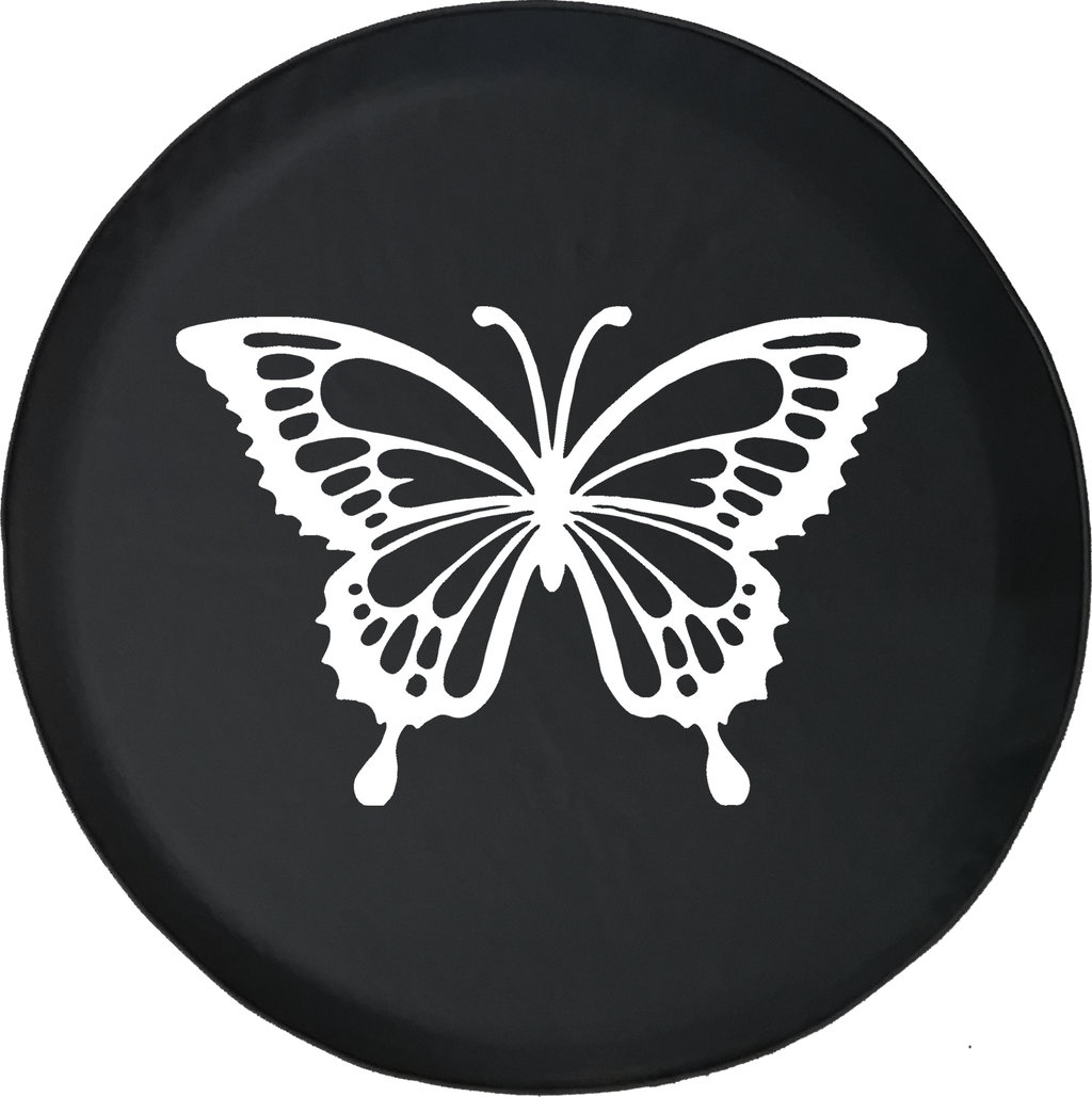 Jeep Wrangler Tire Cover With Butterfly (Wrangler JK, TJ, YJ)