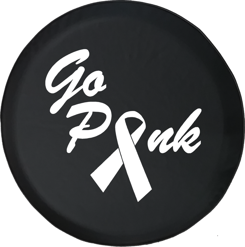 Jeep Liberty Tire Cover With Go Pink