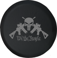 We the People AR15 Punisher Skull Tactical Gun Rights NRA OE Offroad Jeep RV Camper Spare Tire Cover S418