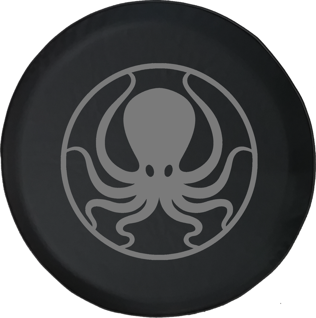 Octopus Kraken Squid Sea Ocean Life Jeep 4x4 Offroad Jeep RV Camper Spare Tire Cover S442