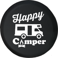 Happy Camper Camp Fire Offroad Jeep RV Camper Spare Tire Cover T111