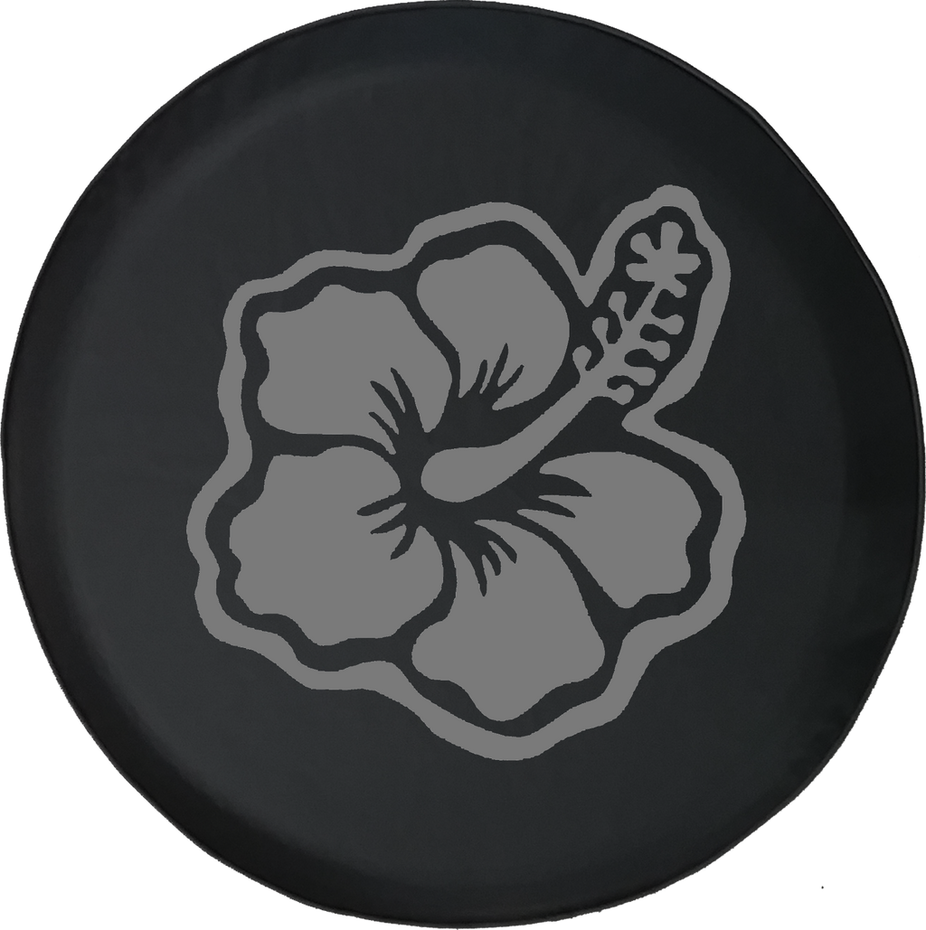 Hibiscus Hawaiian Tropical Flower Offroad Jeep RV Camper Spare Tire Cover T161