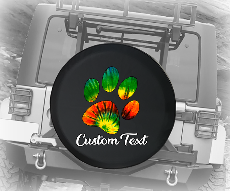 Tire Cover Central Paws Rainbow Spare tire Cover (Custom Made to Your Tire  Size-Seeメニュー)