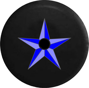 Jeep Wrangler JL Backup Camera Day Nautical Star Blue RV Camper Spare Tire Cover-35 inch