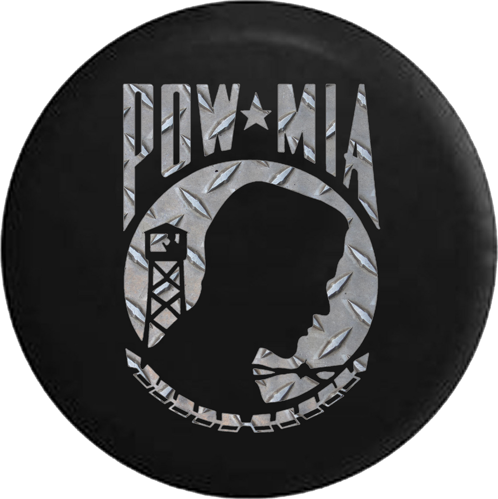 Steel Diamond Plate POW MIA Veteran Military  