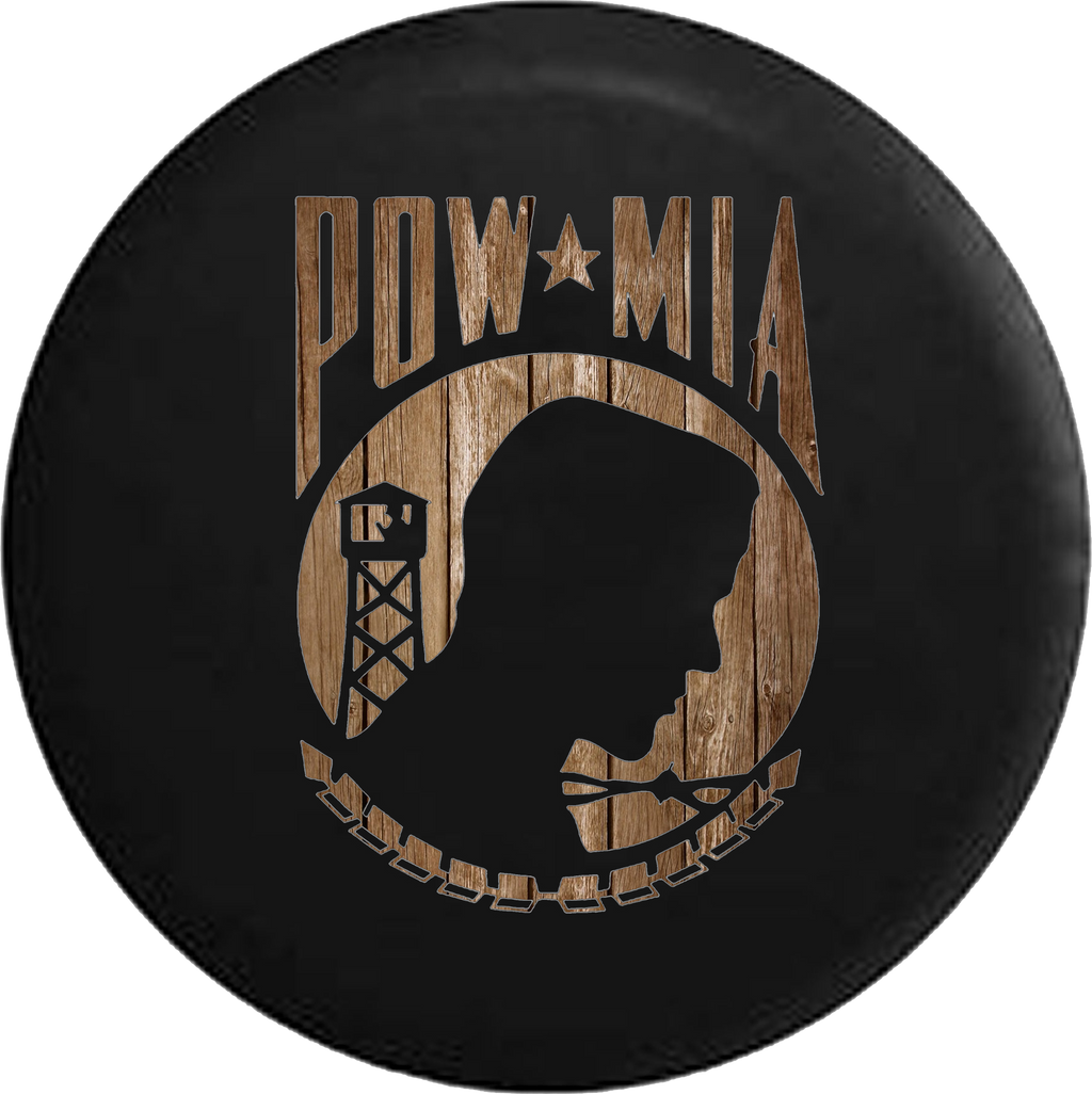 Distressed Bard Wood POW MIA Veteran Military  