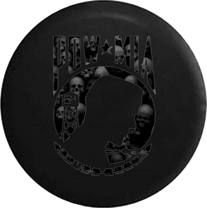 Dark Mini Skulls POW MIA Veteran Military  