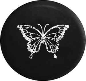 Distressed - Butterfly Girls Monarch Endangered Jeep Jeep Camper Spare Tire Cover S265 35 inch
