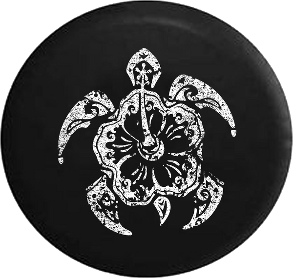 Tire Cover PRO | Distressed - Sea Turtle Ocean Life Island Flower Jeep ...